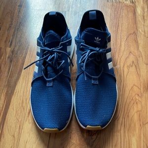 Adidas mens size 11.5 blue and white